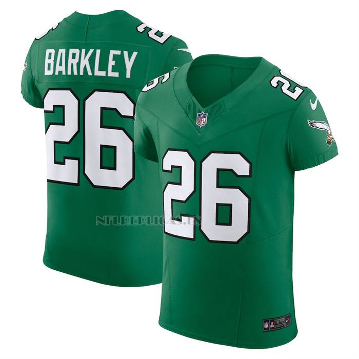 Camiseta NFL Elite Philadelphia Eagles Saquon Barkley Vapor F.U.S.E. Alterno Verde